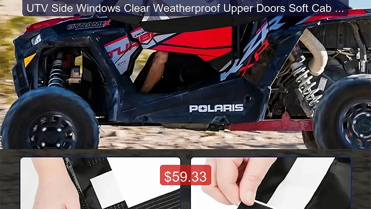 UTV Side Windows Clear Weatherproof Upper Doors Soft Cab Enclo... -- Best Buy 2026 | Great Quality!