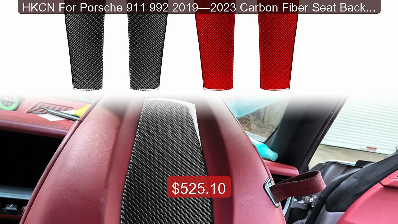 HKCN For Porsche 911 992 2019—2023 Carbon Fiber Seat Backrest ... -- Hot Deal 2026 | Limited Offer!