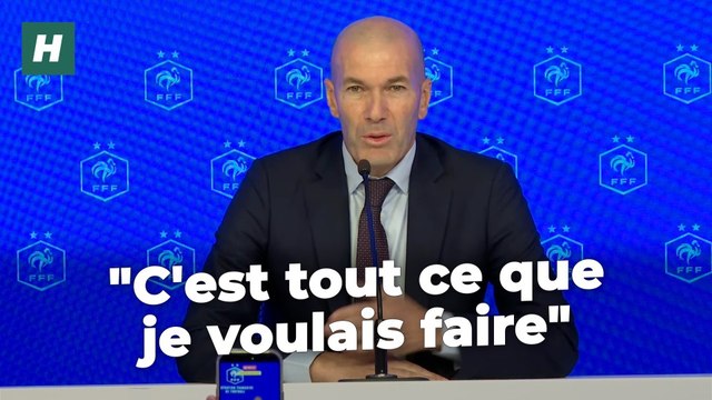 Les premiers mots de Zinédine Zidane sélectionneur des Bleus : « c’est la seule chose que je voulais faire »