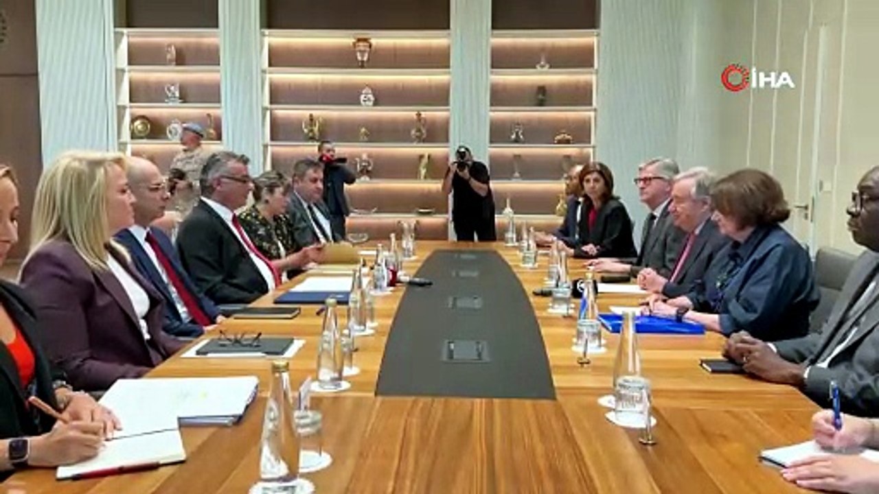 BM Genel Sekreteri Guterres, KKTC Cumhurbaşkanı Erhürman ile görüştü