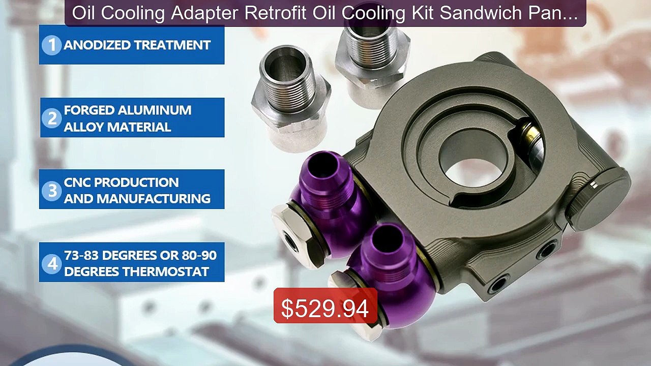 Oil Cooling Adapter Retrofit Oil Cooling Kit Sandwich Panel 3... -- Amazing Value 2026 | Must Have!