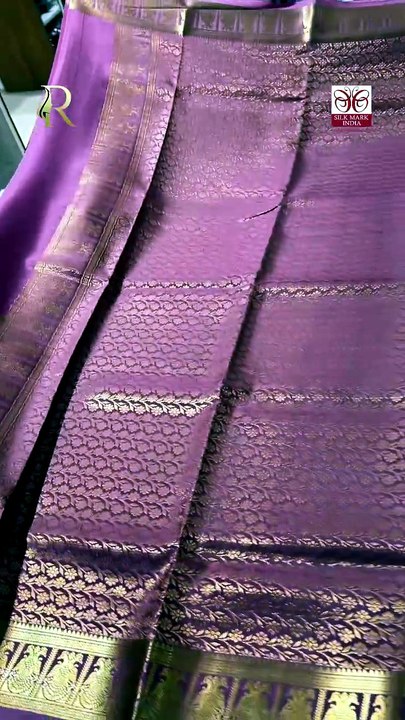 Buy Online Pure Mysore Crape Silk sarees Gandaberunda Border India