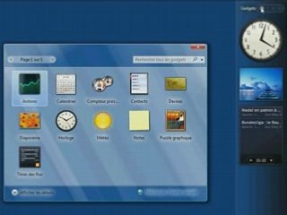 Gestion des gadgets sous Windows Vista