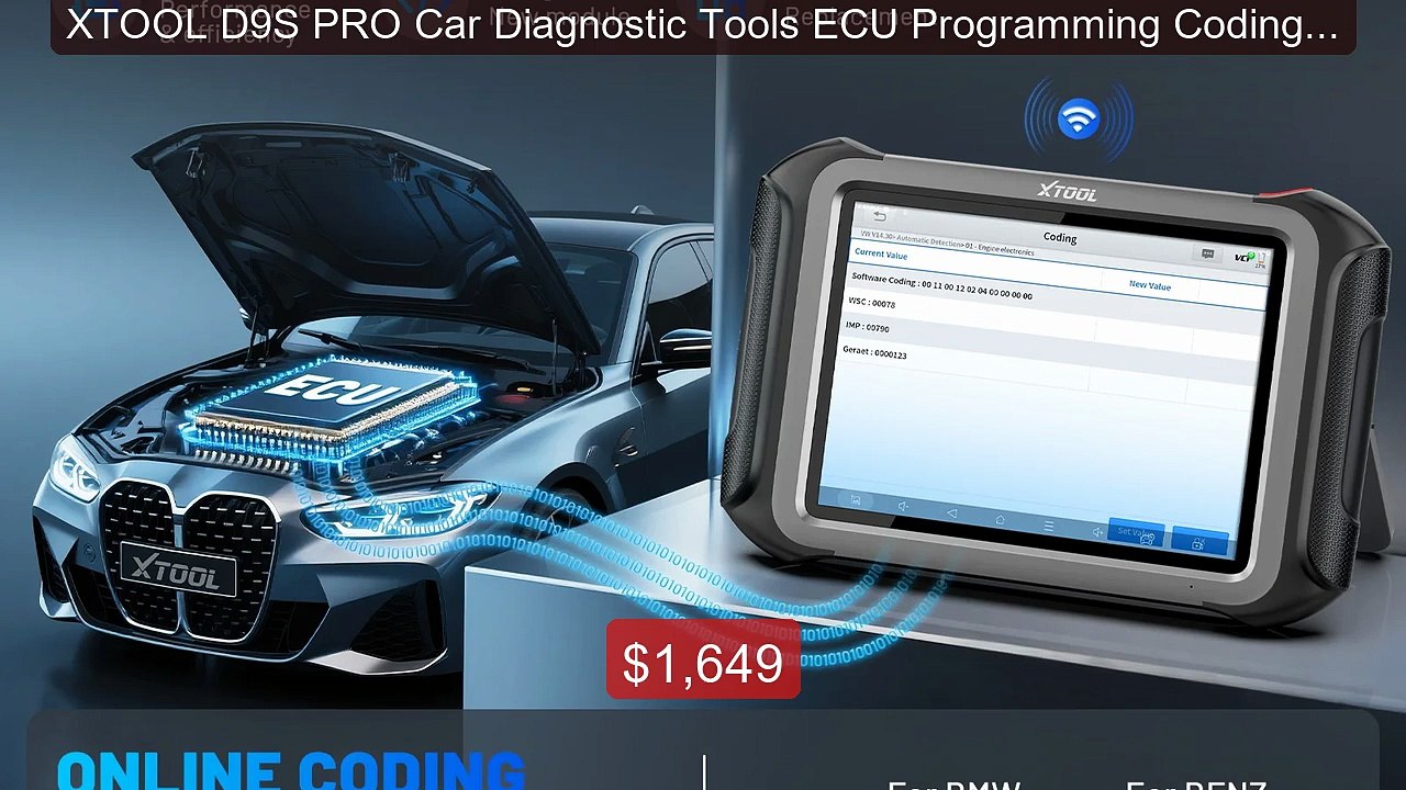XTOOL D9S PRO Car Diagnostic Tools ECU Programming Coding 45+ ... -- Hot Deal 2026 | Limited Offer!