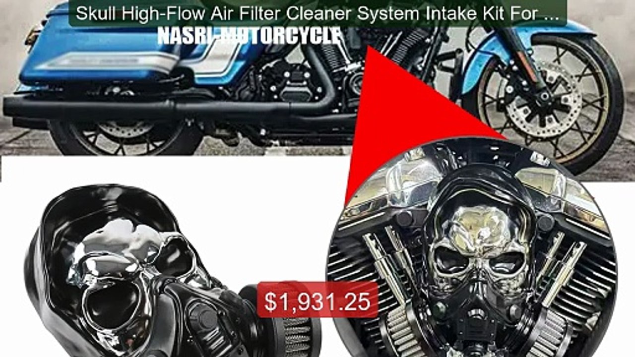 Skull High-Flow Air Filter Cleaner System Intake Kit For Harle... -- Best Buy 2026 | Great Quality!
