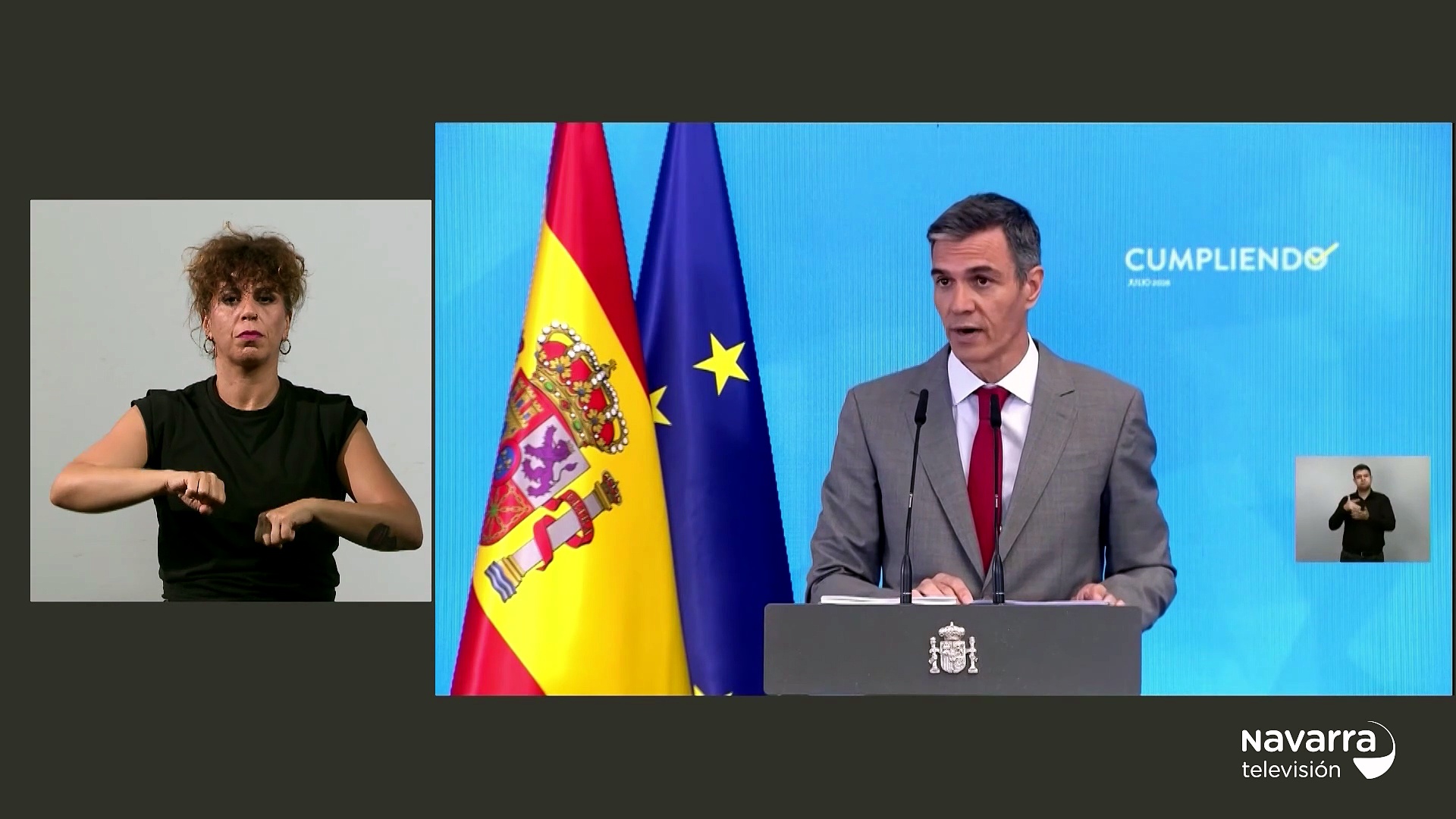 Noticias de Navarra 14:30h 28/07/2026 Lengua de Signos