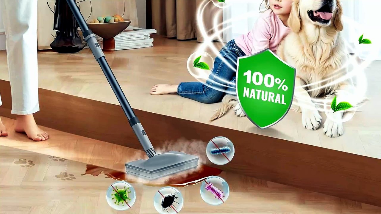 FEPPO Steam Mop & Detachable Handheld Steam Cleaner for Home and Floor Cleaning, 15s Heat-Up, 2
