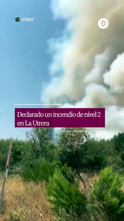 Incendio de nivel 2 declarado en La Utrera