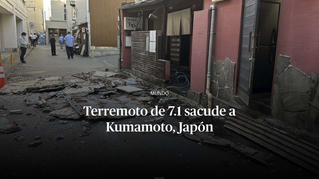 Un fuerte terremoto de magnitud 7.1 se registro al sur de Japón