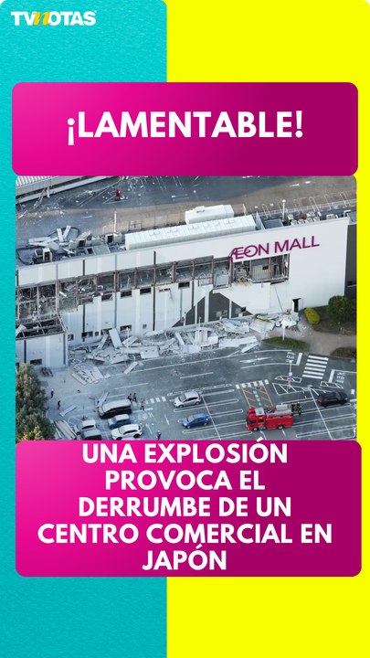 Una explosión provoca un derrumbe en un centro comercial de Japón
