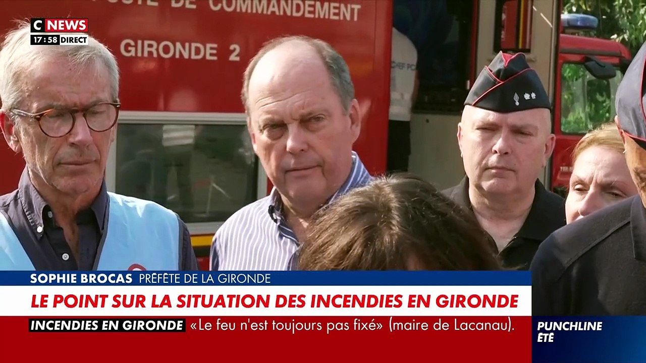 Punchline - Le point sur la situation des incendies en Gironde avec la préfète, Sophie Brocas