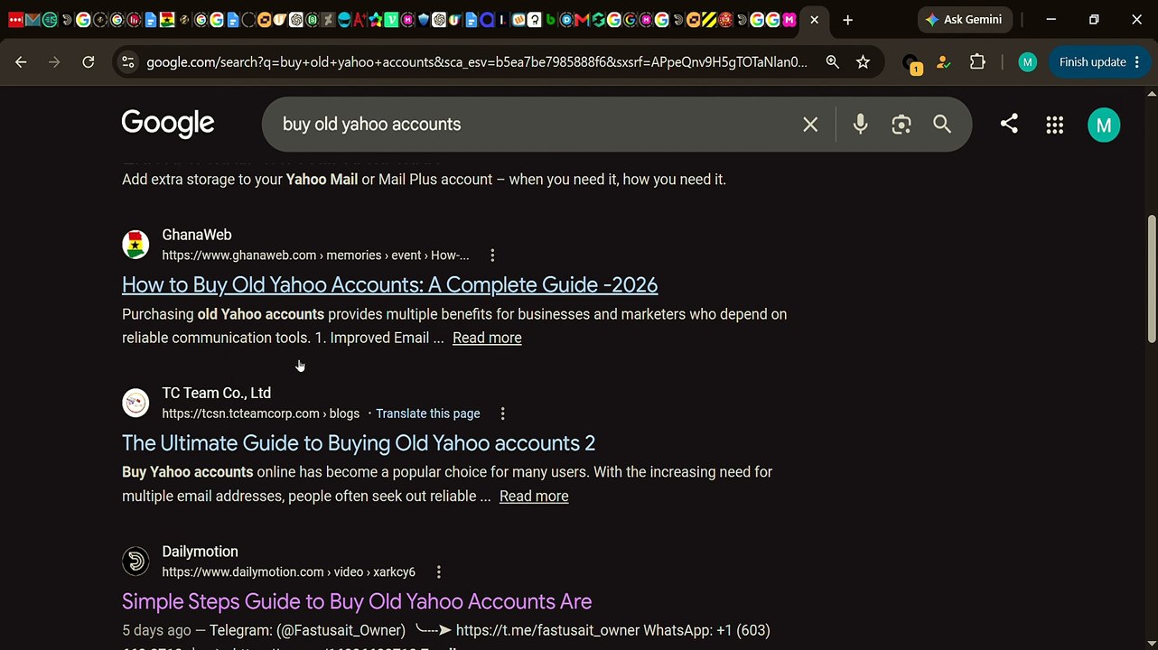 The 10 Sites Guide to Buying Old Yahoo Accounts in