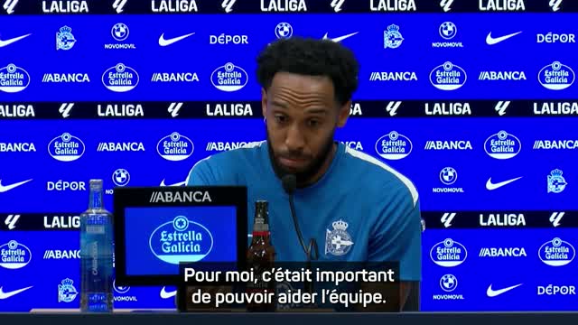 Deportivo La Corogne - Aubameyang : “Je l’avais promis à mes grands-parents”
