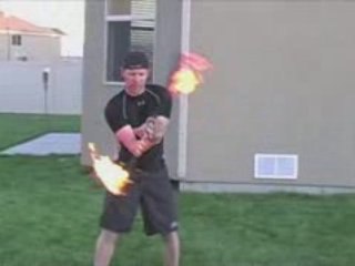 Fireknife Dancer Ty Wilde Fireknife Dancing at party