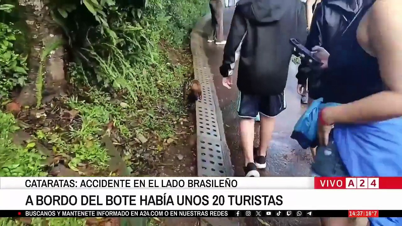Volcó una lancha turística en las Cataratas del Iguazú