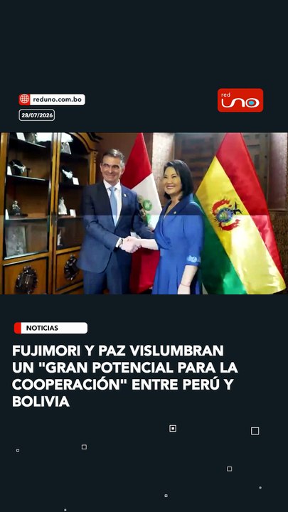 Fujimori y Paz vislumbran un "gran potencial para la cooperación" entre Perú y Bolivia