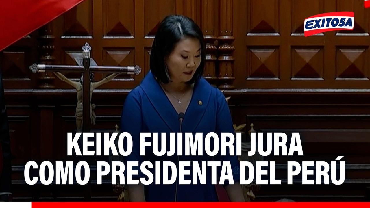 Keiko Fujimori jura como Presidenta del Perú: "Trabajaré incansablemente por un país seguro"