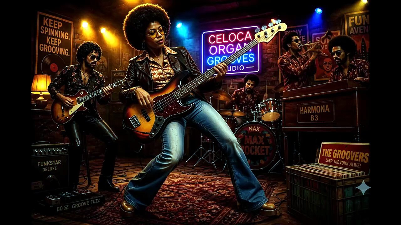 1970s Jazz Funk Groove _ Fuzz Guitar, Hammond & Soulful Brass _ Vintage Funk by The Groovers