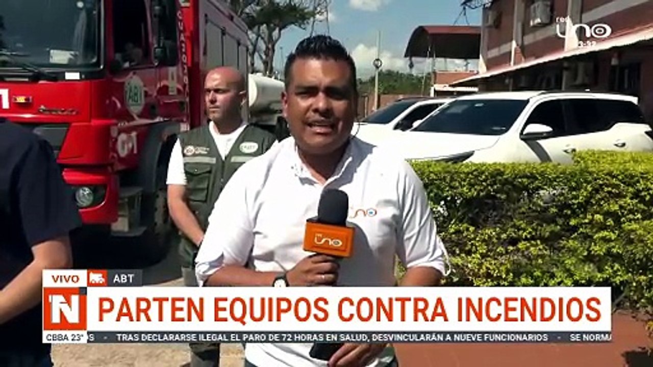 PARTEN EQUIPOS CONTRA INCENDIOS