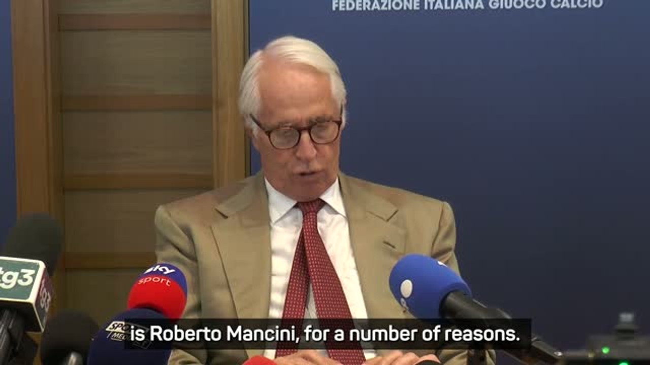 The 'right person' for Italy is Roberto Mancini - FIGC president