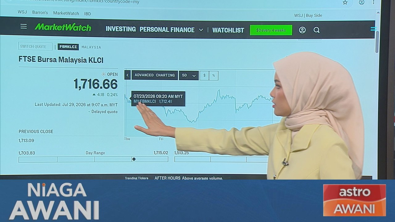 [Data & Statistik] Prestasi Bursa Malaysia setakat 29 Julai 2026