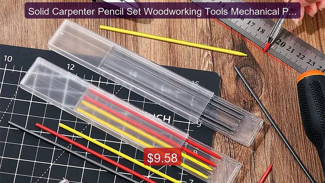 Solid Carpenter Pencil Set Woodworking Tools Me...