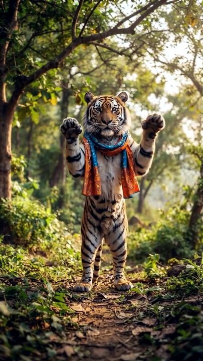 Funny tiger 🤣🤣