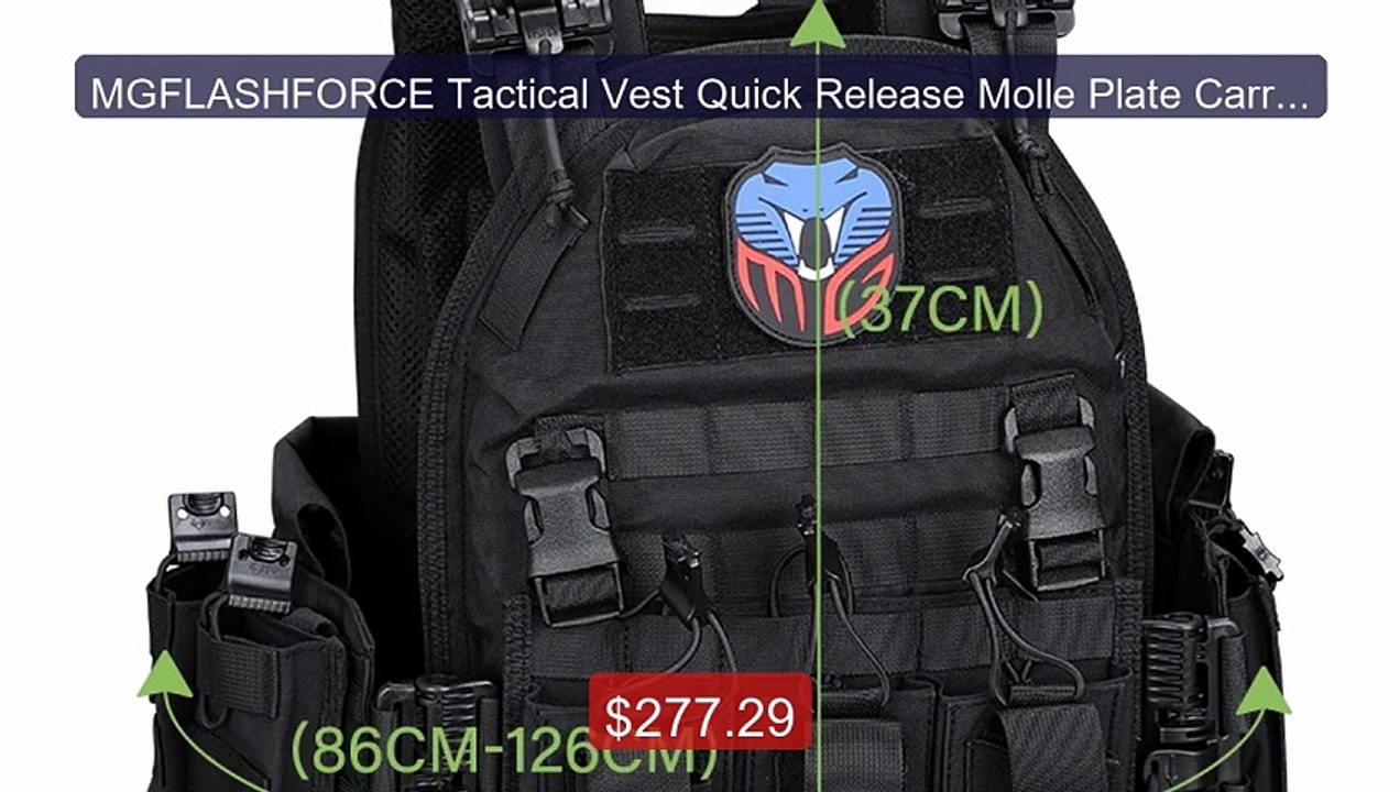 MGFLASHFORCE Tactical Vest Quick Release Molle Plate Carrier A... -- Best Buy 2026 | Great Quality!
