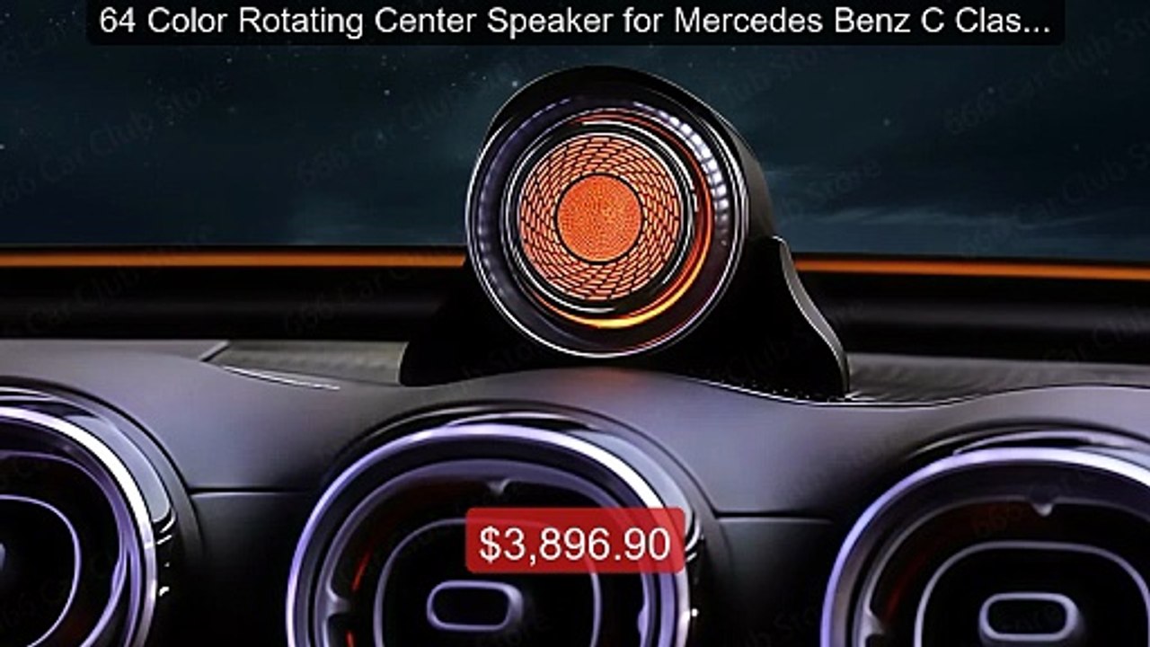 64 Color Rotating Center Speaker for Mercedes Benz C Class W20... -- Best Buy 2026 | Great Quality!