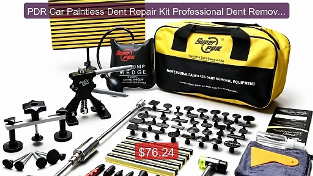 PDR Car Paintless Dent Repair Kit Professional...