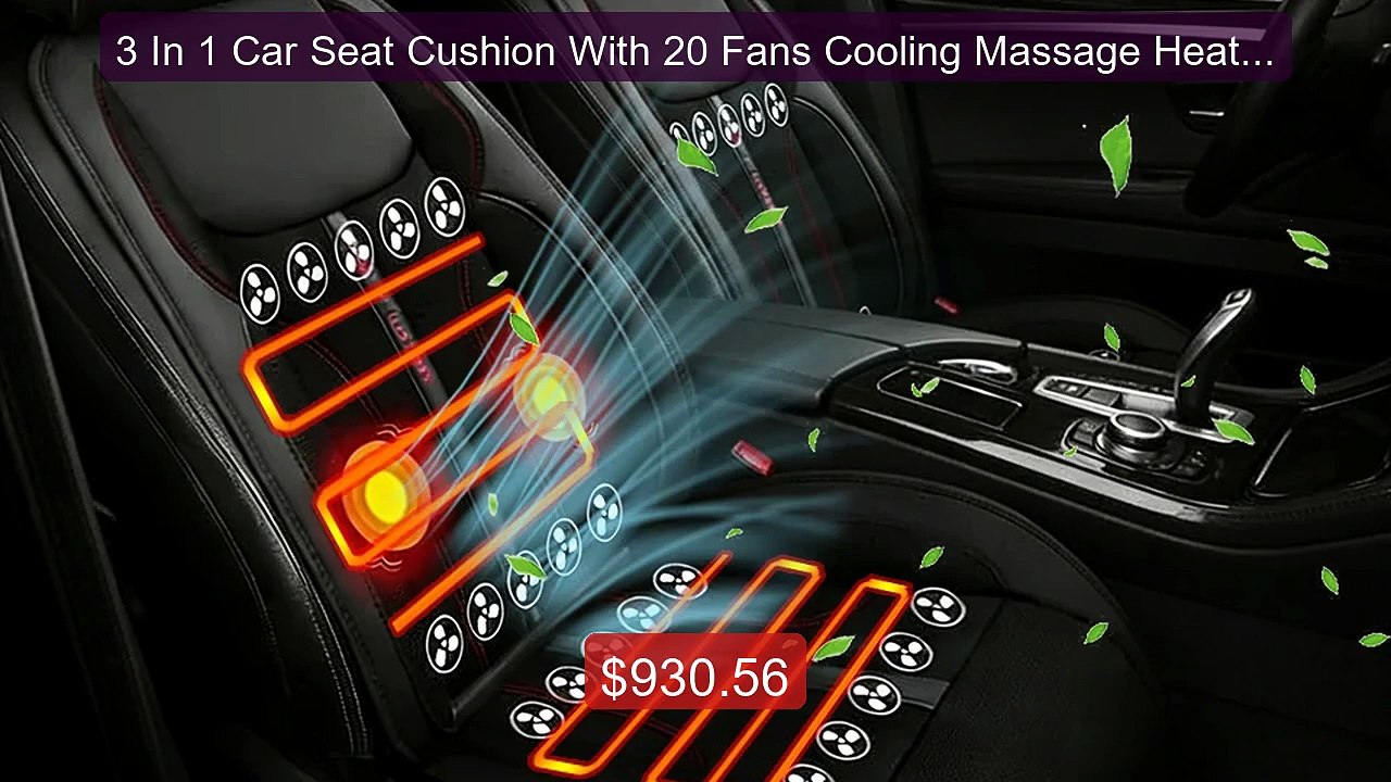 3 In 1 Car Seat Cushion With 20 Fans Cooling Massage Heating O... -- Best Buy 2026 | Great Quality!