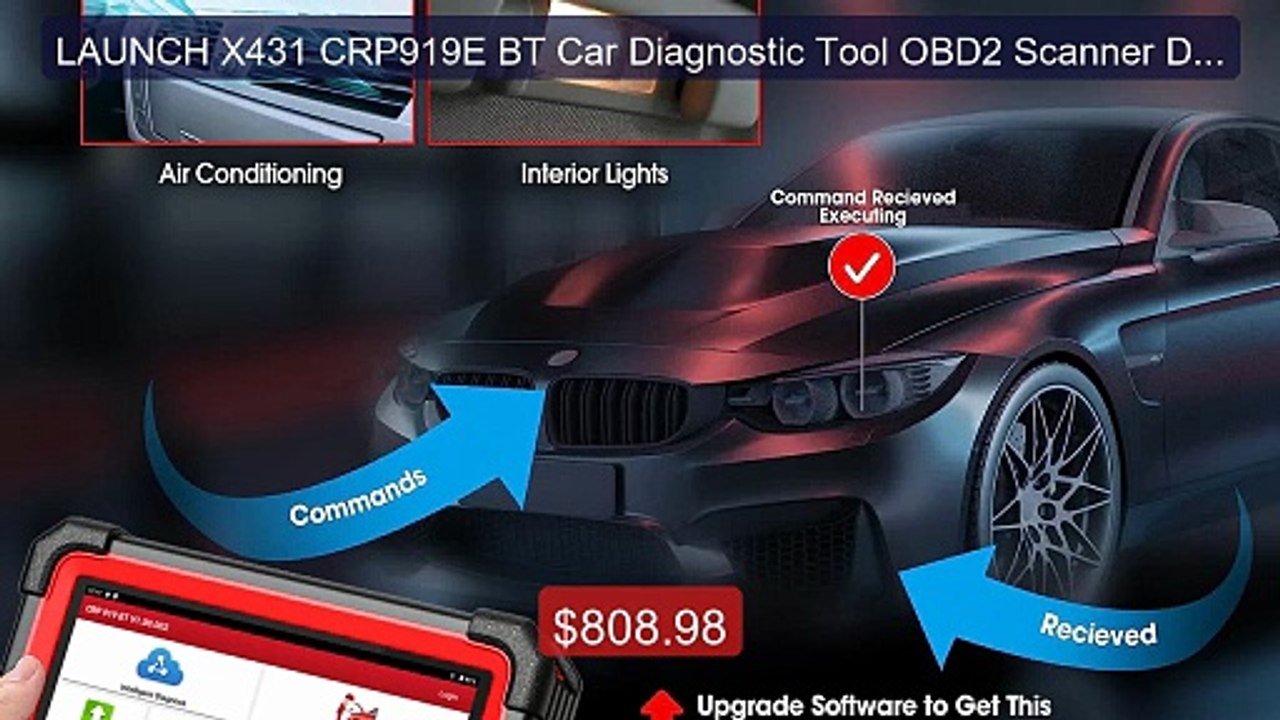LAUNCH X431 CRP919E BT Car Diagnostic Tool OBD2...