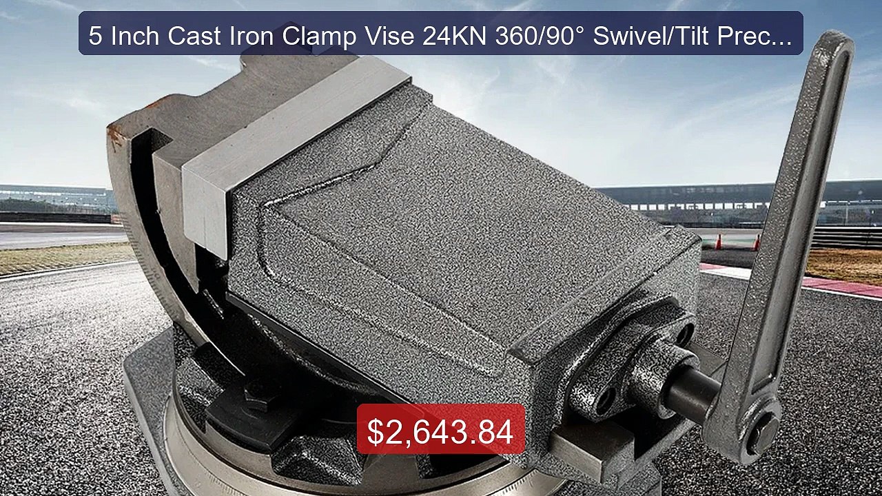 5 Inch Cast Iron Clamp Vise 24KN 360/90° Swivel/Tilt Precis... -- Top Pick 2026 | Unbeatable Price!