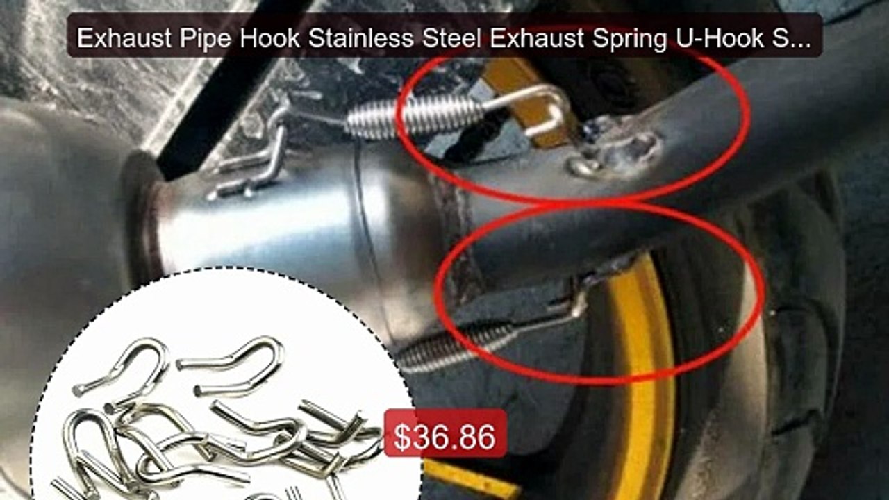 Exhaust Pipe Hook Stainless Steel Exhaust Sprin...