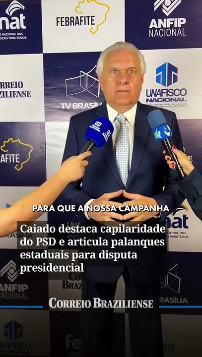 Caiado destaca capilaridade do PSD e articula palanques estaduais para disputa presidencial