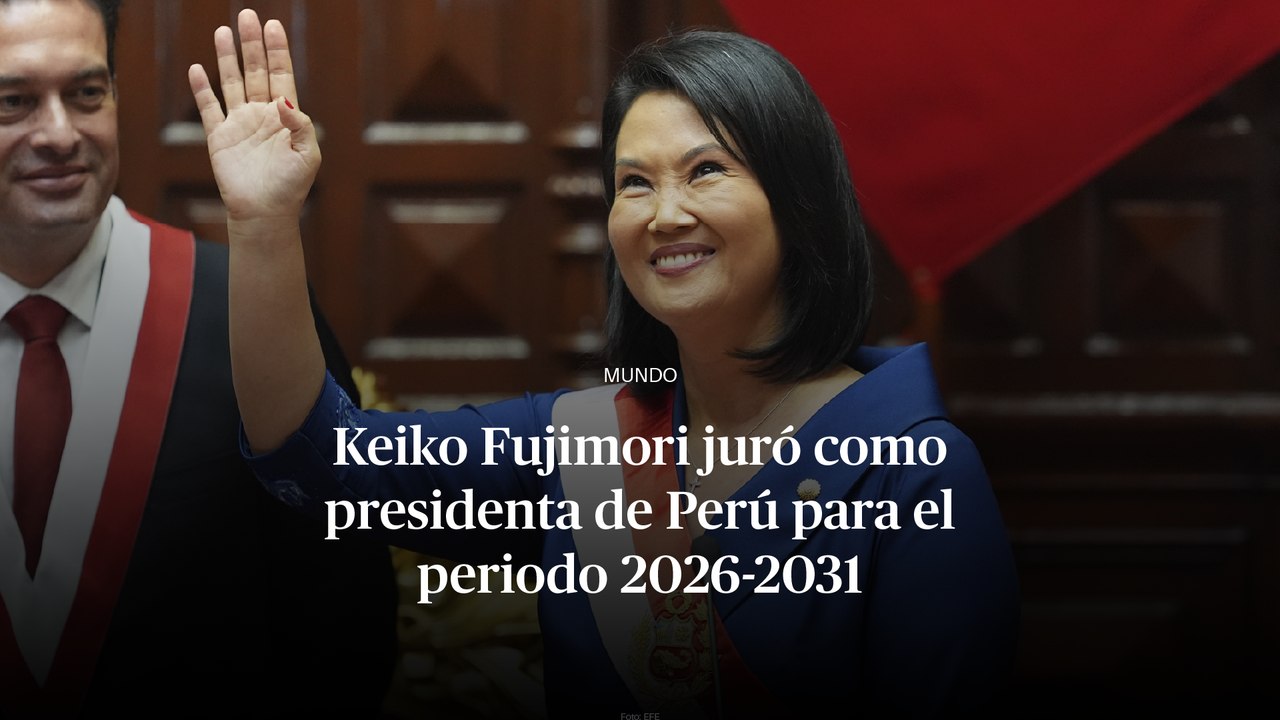 Keiko Fujimori juró como presidenta de Perú para el periodo 2026-2031