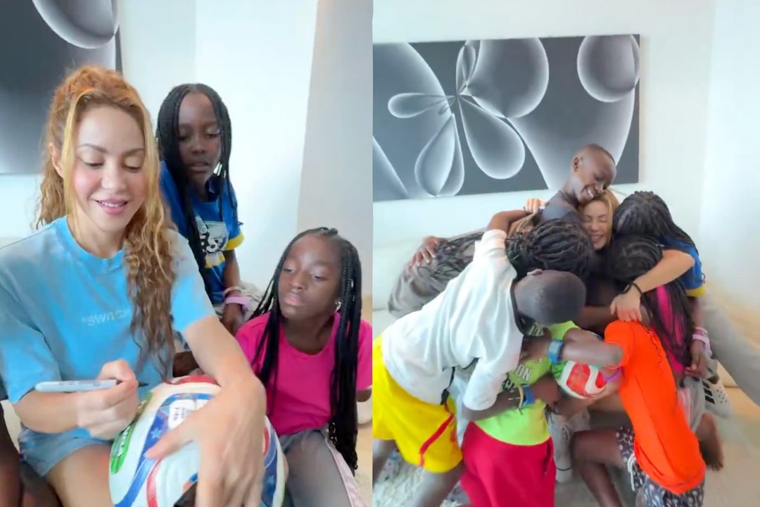 Shakira emociona a los Ghetto Kids con un regalo muy especial y un abrazo inolvidable
