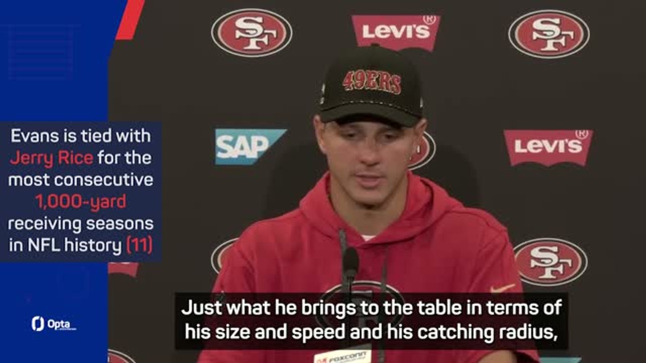 Purdy 'pinching himself' to be throwing to veteran Mike Evans