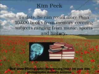 People with Photographic Memory