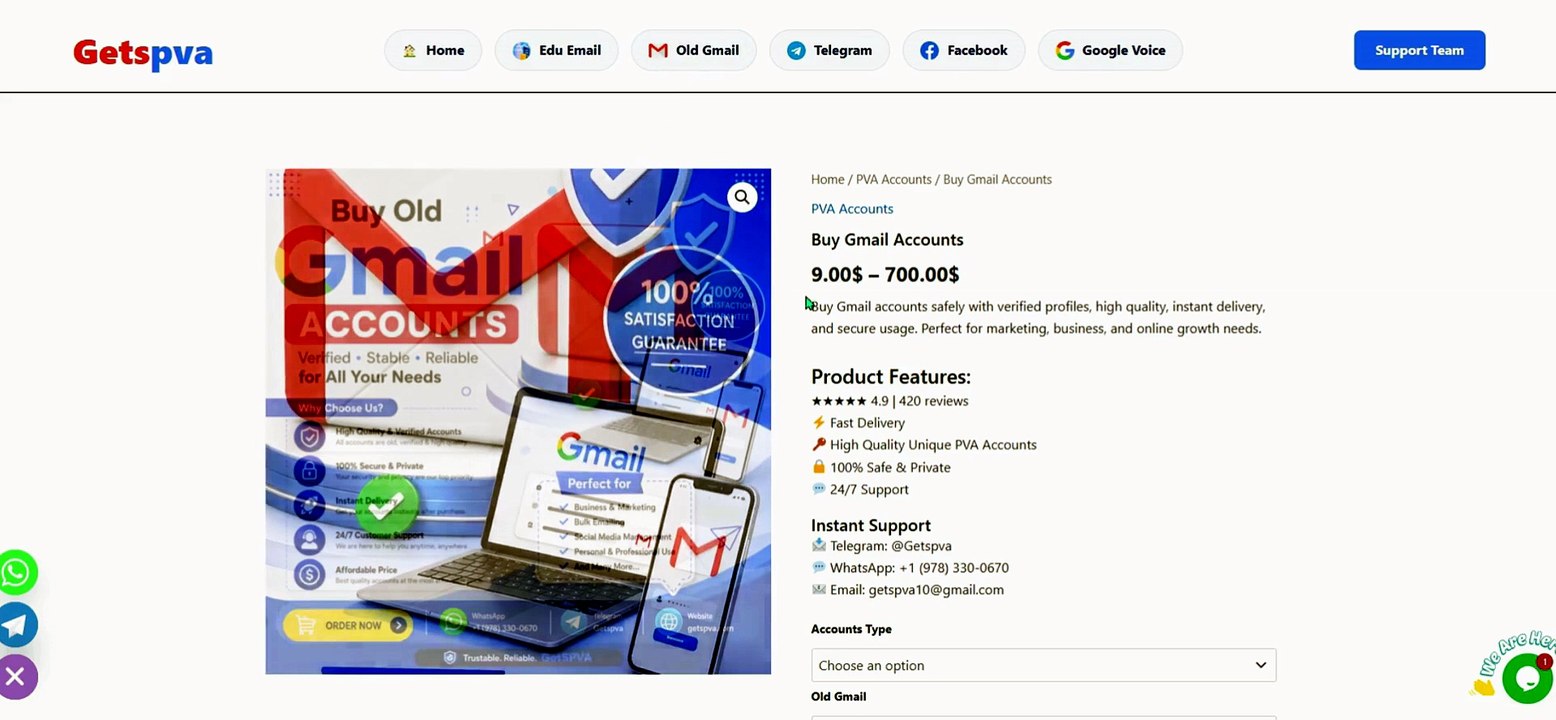 Best 5 Sites To Buy Gmail Accounts in Bulk (PVA & Aged)..