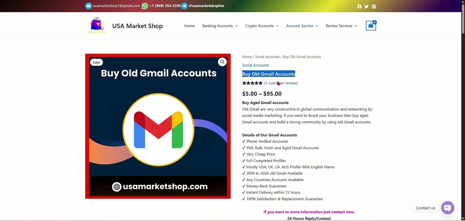 10 Best Sites For Buying Aged Gmail Accounts Safe.