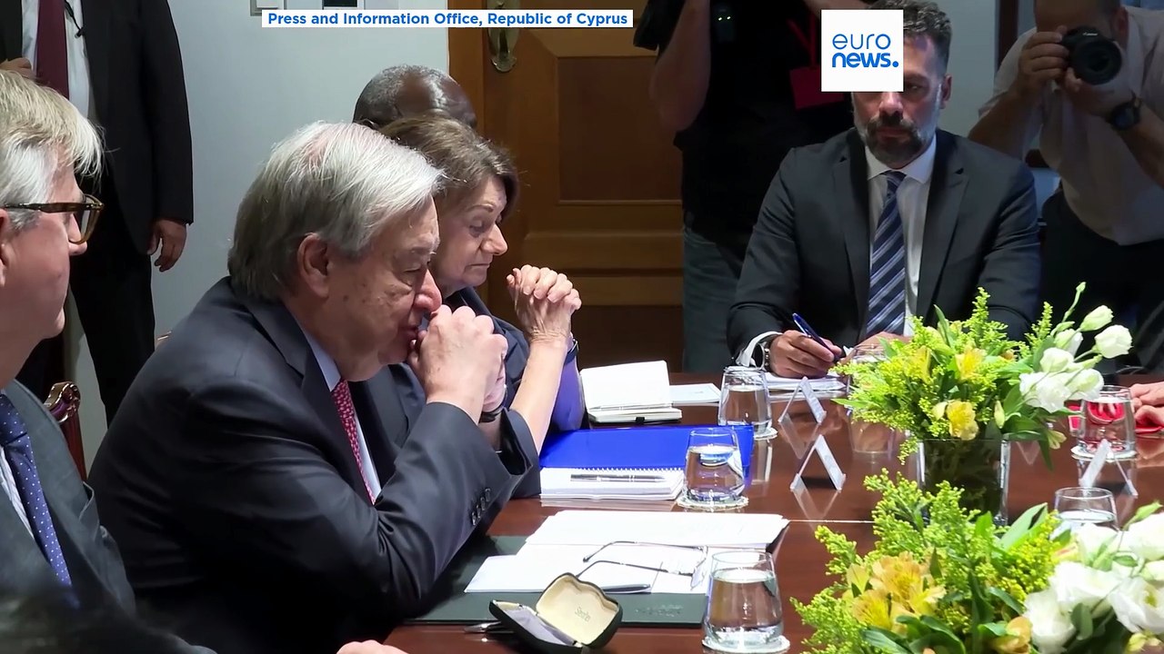 Guterres meets with both sides in push to re-unify Cyprus