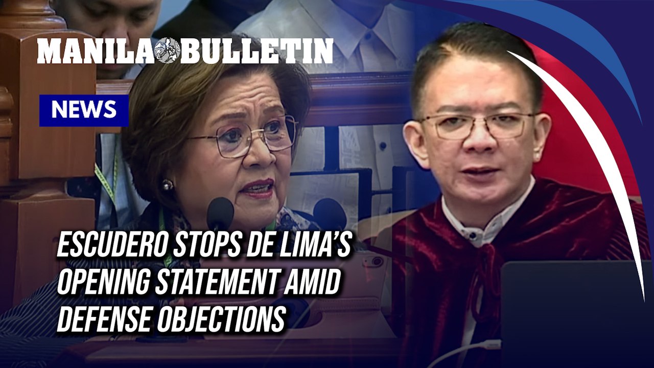 Escudero stops De Lima’s opening statement amid defense objections