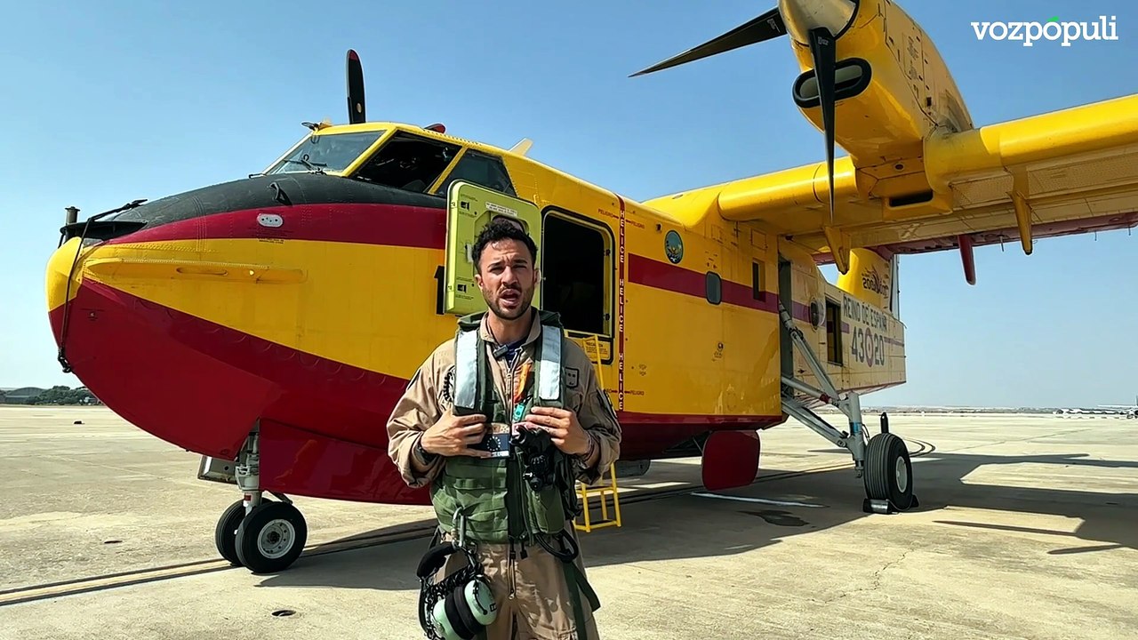 Piloto del Grupo 43, sobre su actuación en los incendios
