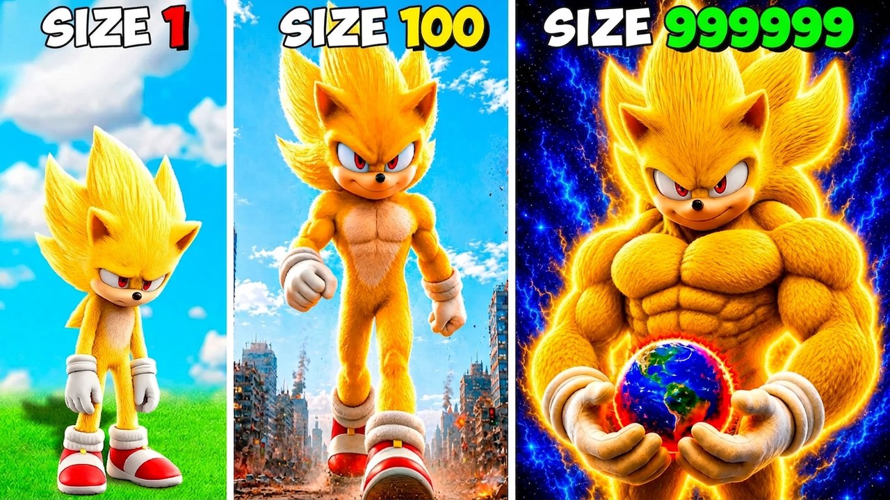 Making SUPER SONIC the BIGGEST in GTA 5! (Shin Sonic Mod)