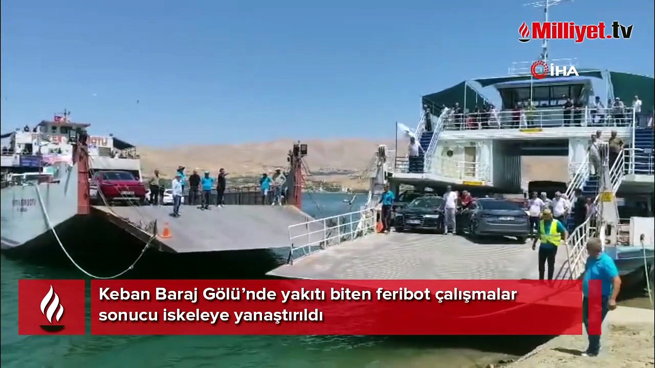 Keban Baraj Gölü’nde feribotta panik! İskeleye yanaşacağı sırada yakıtı bitti, rüzgârla sürüklendi