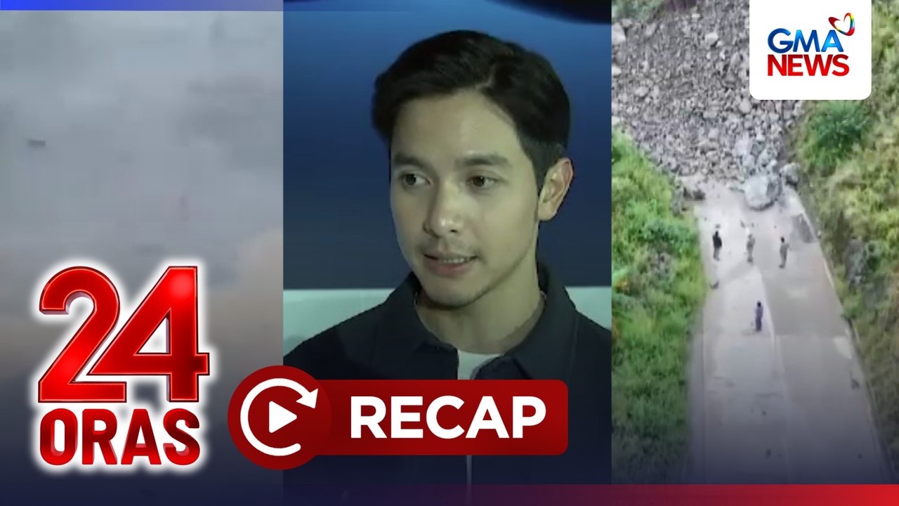 24 Oras: (Part 2) Buhawi sa Pampanga at masamang panahon sa iba pang bahagi ng bansa; PNP, itinangging 24hrs naka-duty ang pulis na nagulungan ng truck; Bagong milestone ni Alden, atbp