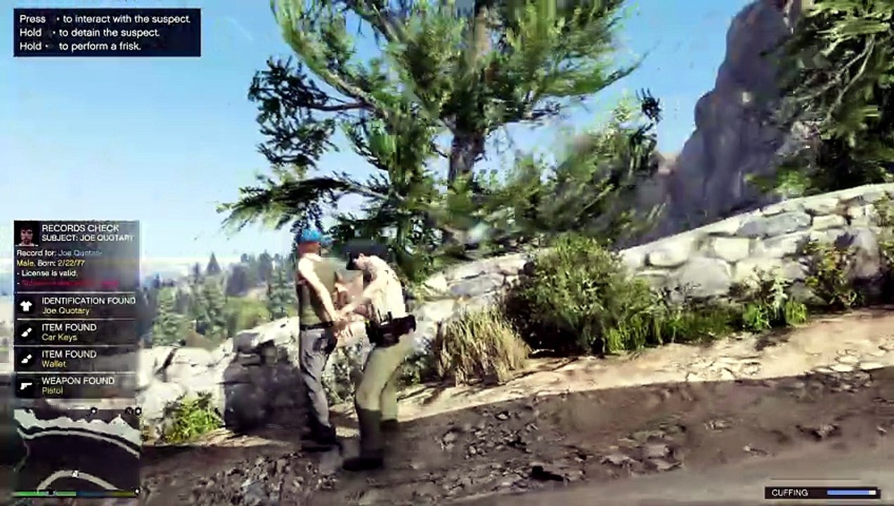 Redneck On A Dirtbike Crashes Into A Park Ranger (GTA 5/LSPDFR)