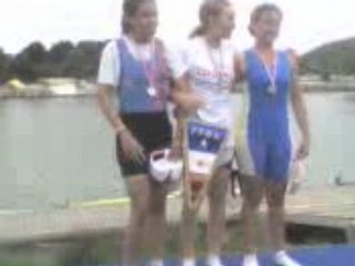 Podium Championnat de France Fille Minime Skiff