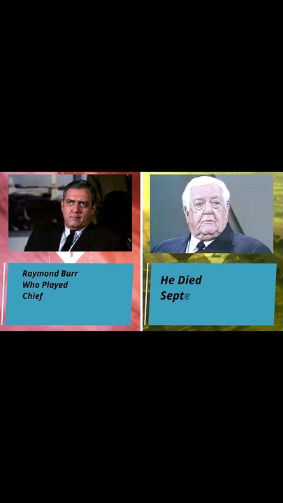 Raymond Burr as Chief Robert Ironside Then And Now
